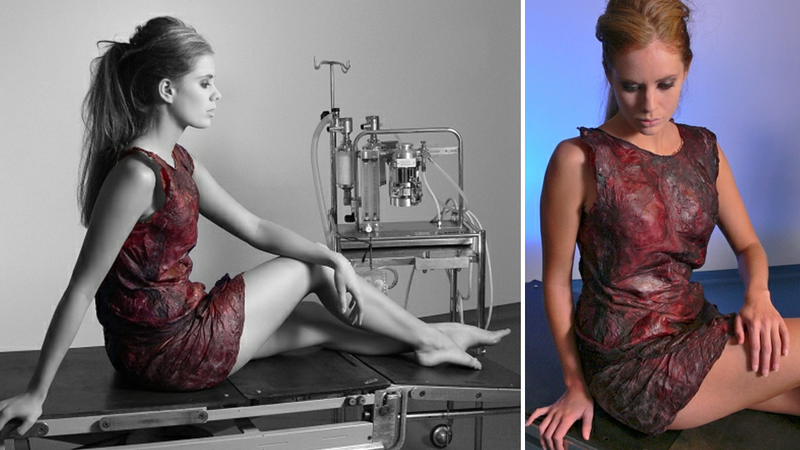 Illustration for article titled Do Dresses Made From Wine Get More Fashionable As They Age?